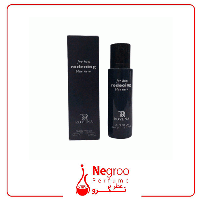 عطر 30 میل روونا مردانه مدل رودینگ بلو نرو رایحه نارسیس رودریگز بلو نویر اورجینال