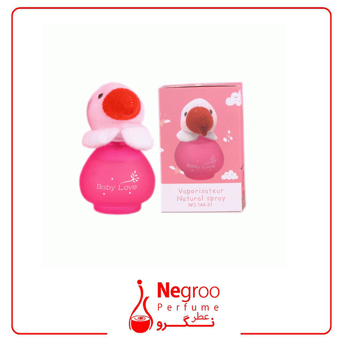 عطر عروسکی بیبی لاو مدل پرنده صورتی کد 31-144 اورجینال