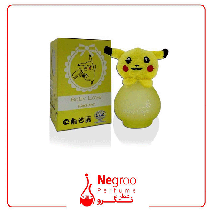 عطر کودک عروسکی پوکمون پیکاچو Baby Love کد 10-144 اورجینال