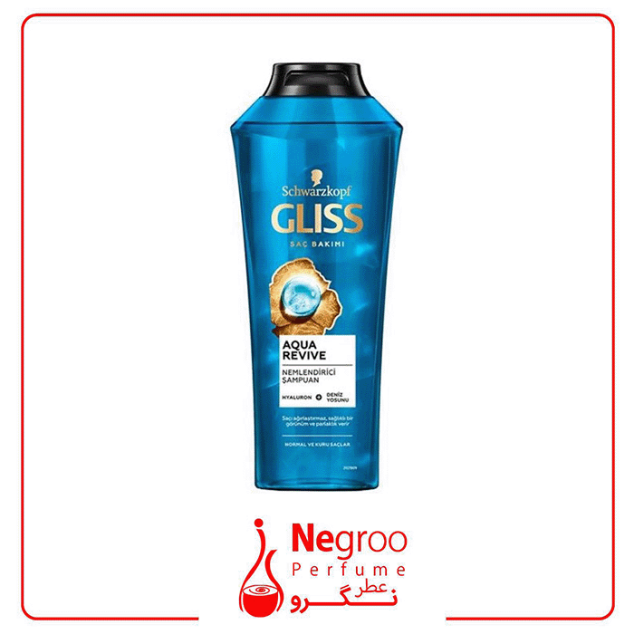 شامپو تقویت کننده مو گلیس مدل GLISS Aqua Revive مناسب انواع مو حجم 400 میلی‌ لیتر اورجینال