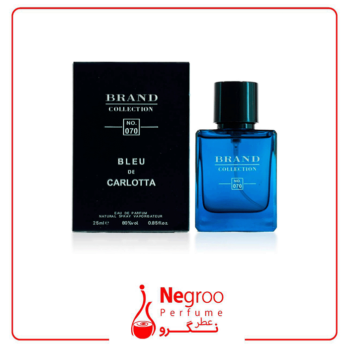 عطر جیبی مردانه برند کالکشن کد 070 مدل بلو شنل اورجینال — تصویر ۲