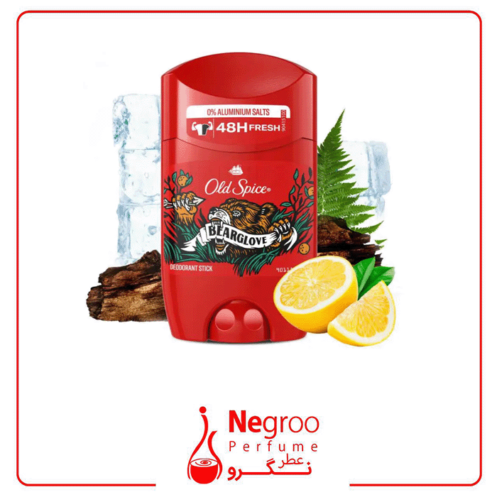 مام صابونی اولد اسپایس Old Spice مدل Bearglove حجم 50 میل اورجینال